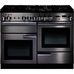 Rangemaster Professional+ 110cm 86860 Natural Gas Range Cooker in Stainless Steel with FSD Hob